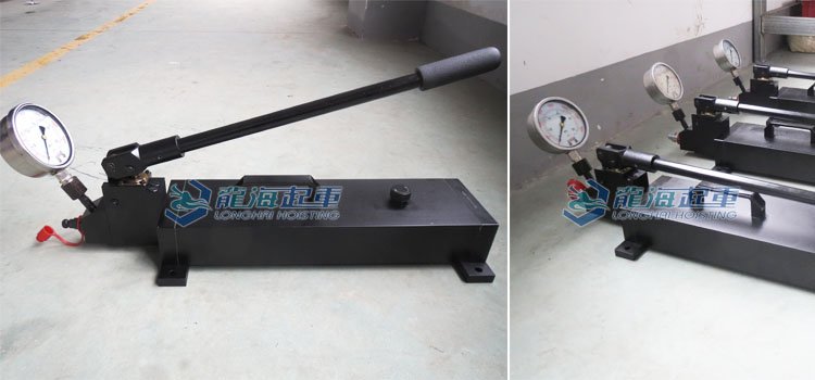 帶壓力表手動液壓泵實物圖 帶壓力表手動液壓泵實物圖